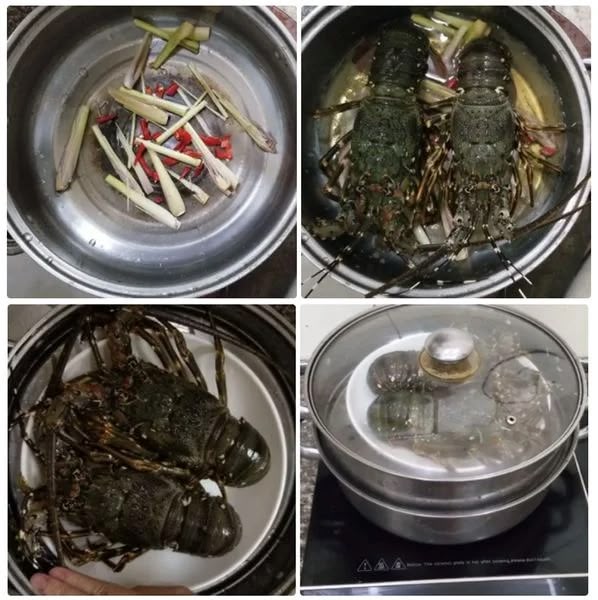 Cách làm tôm hùm hấp bia sả thơm lừng, hết tanh