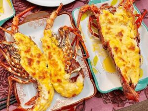 Cách làm tôm hùm nướng phô mai