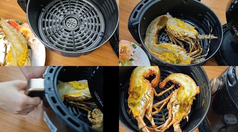 Tôm hùm nướng phô mai bằng nồi chiên không dầu